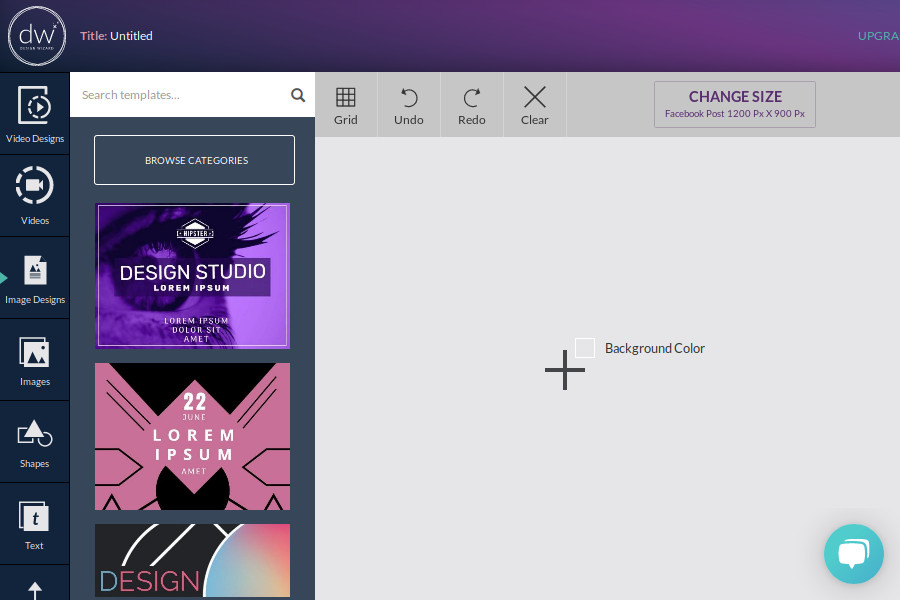  Edit photos online with Design Wizard