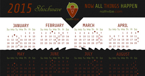 nathvibe 2015 Shockwave Calendar